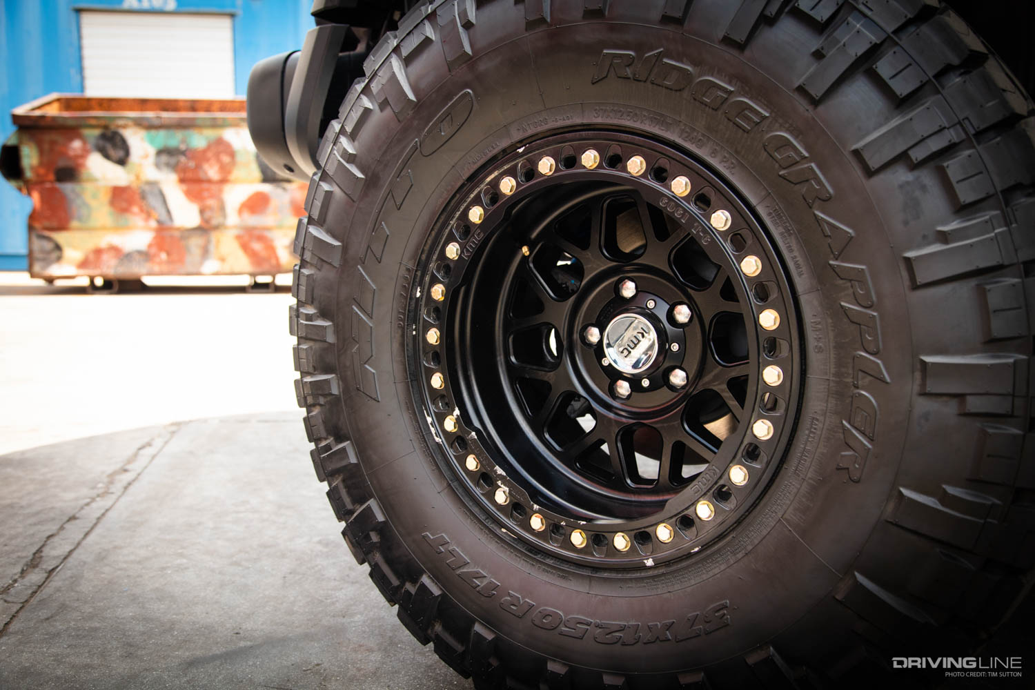 Nitto 37 inch Ridge Grappler tires on KMC wheels