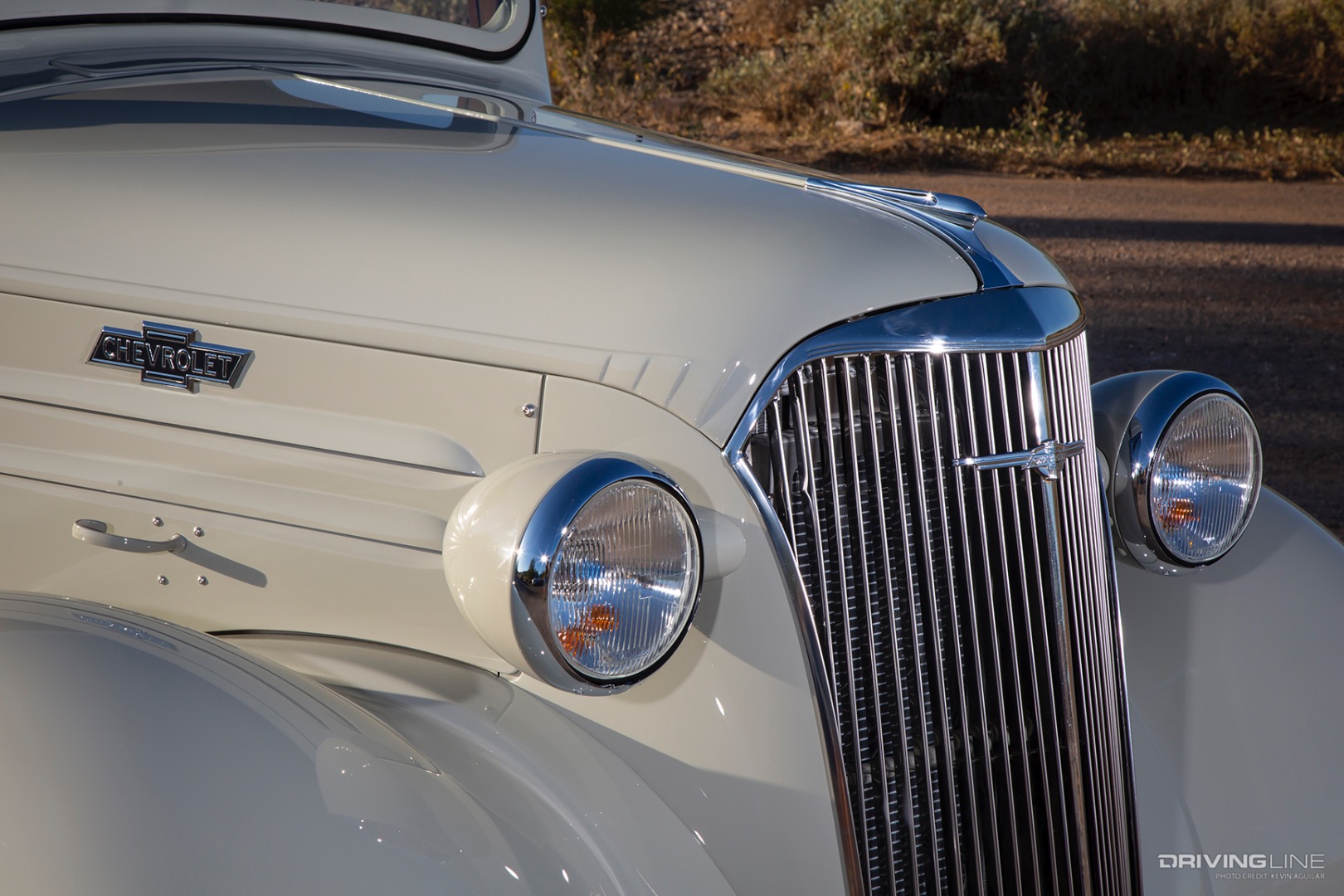 Girlle of Chris Hubble's '37 Chevy Pickup