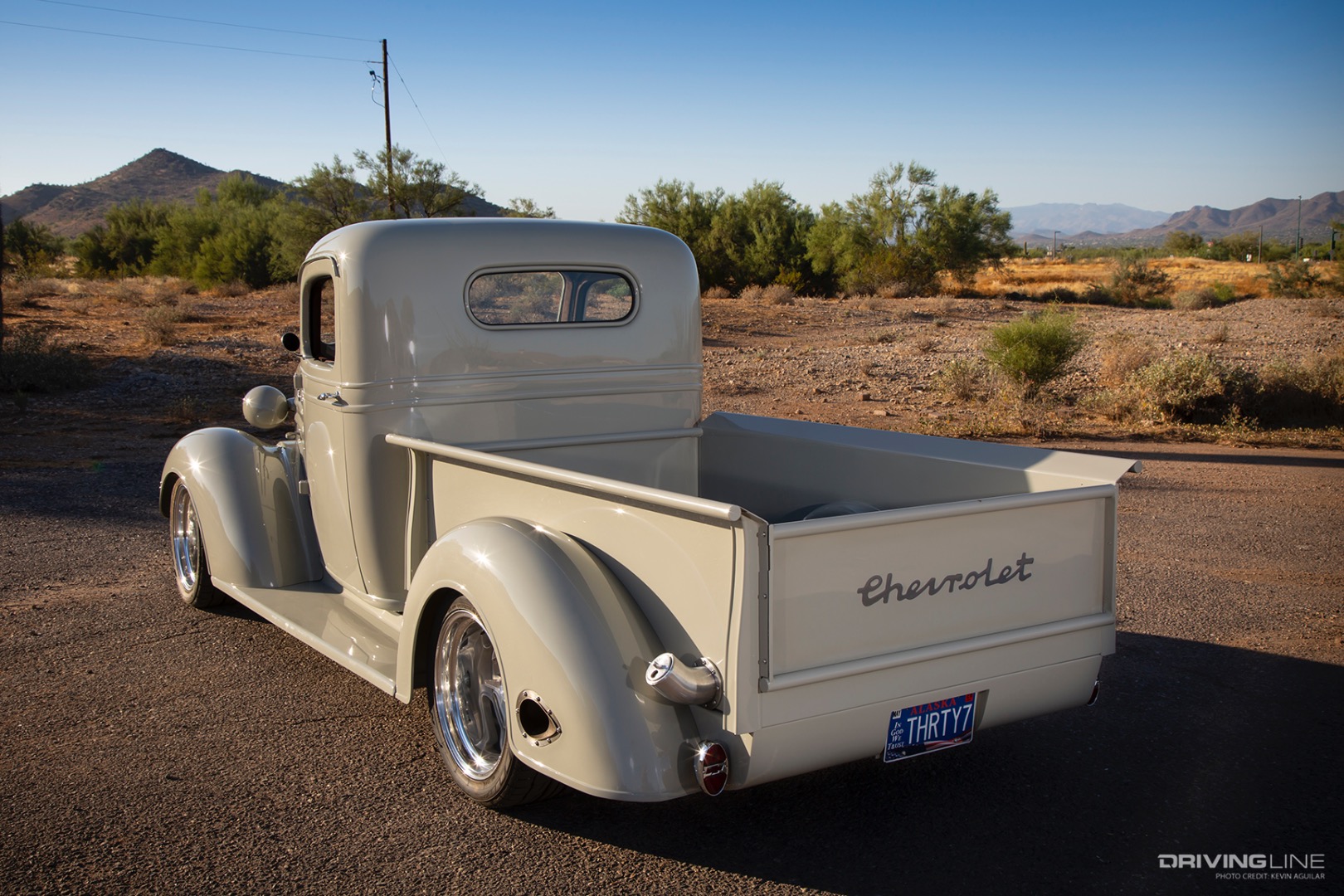 Rear of Chris Hubble's '37 Chevy Pickup
