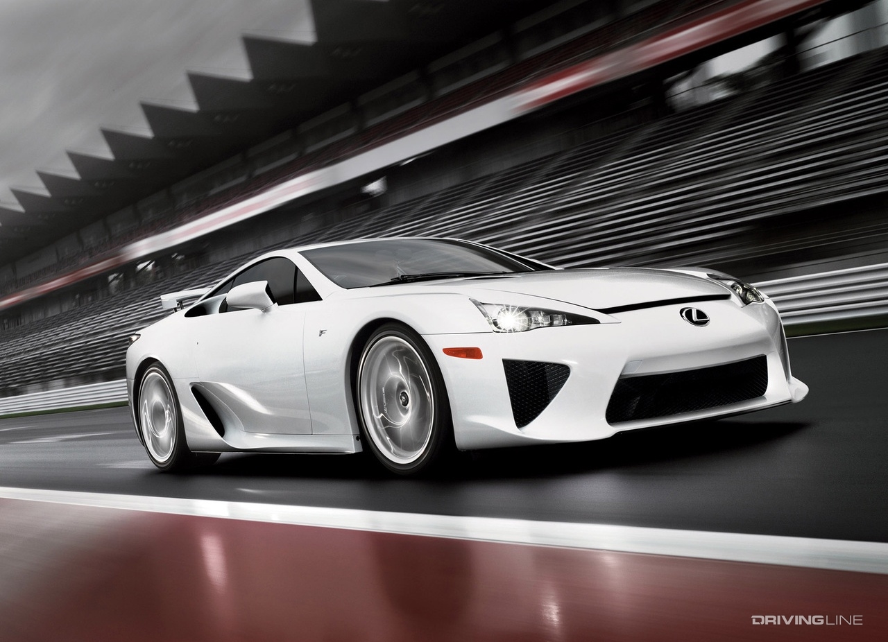 Lexus LFA on race track