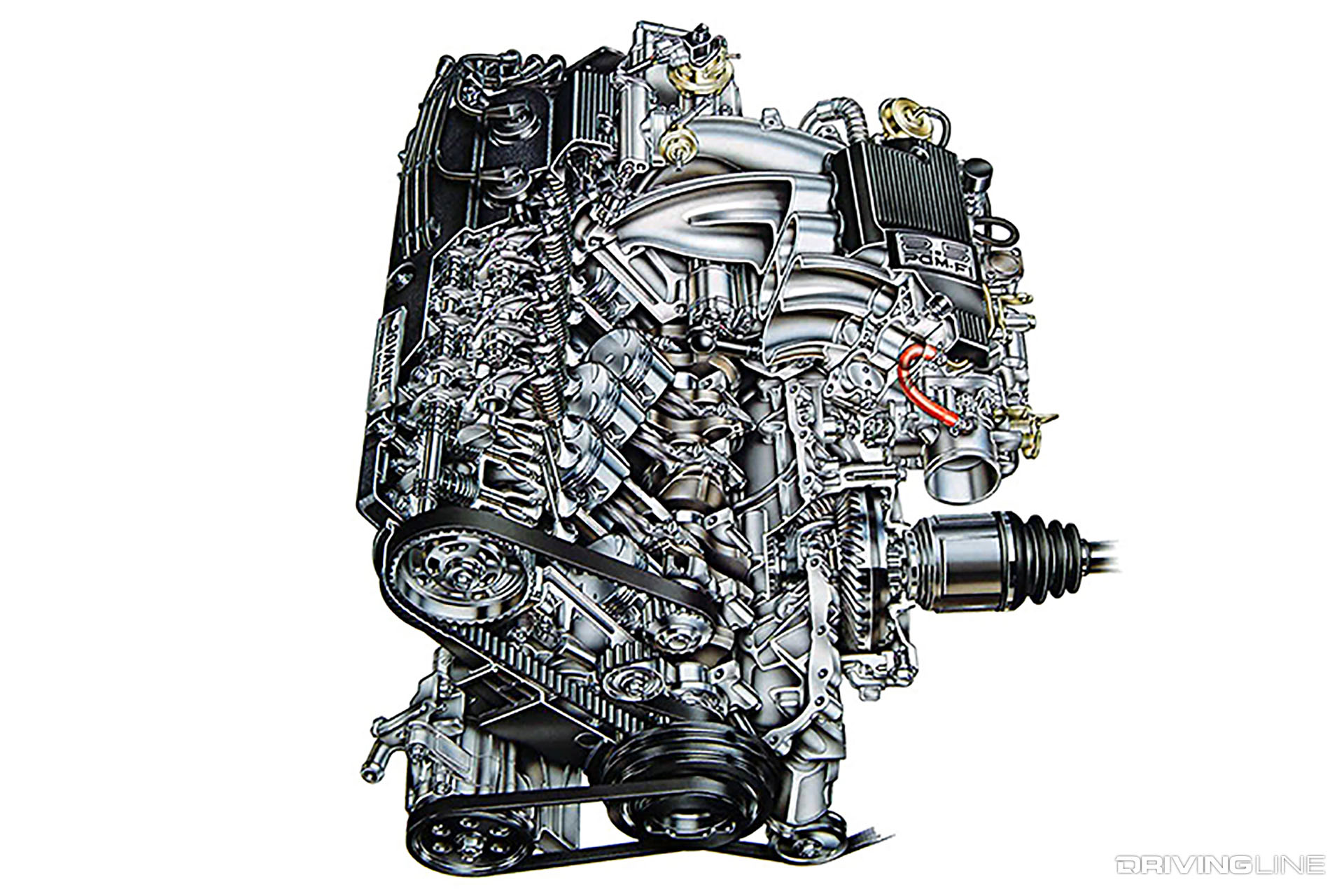Honda G-Series Engine Cut Away Illustration