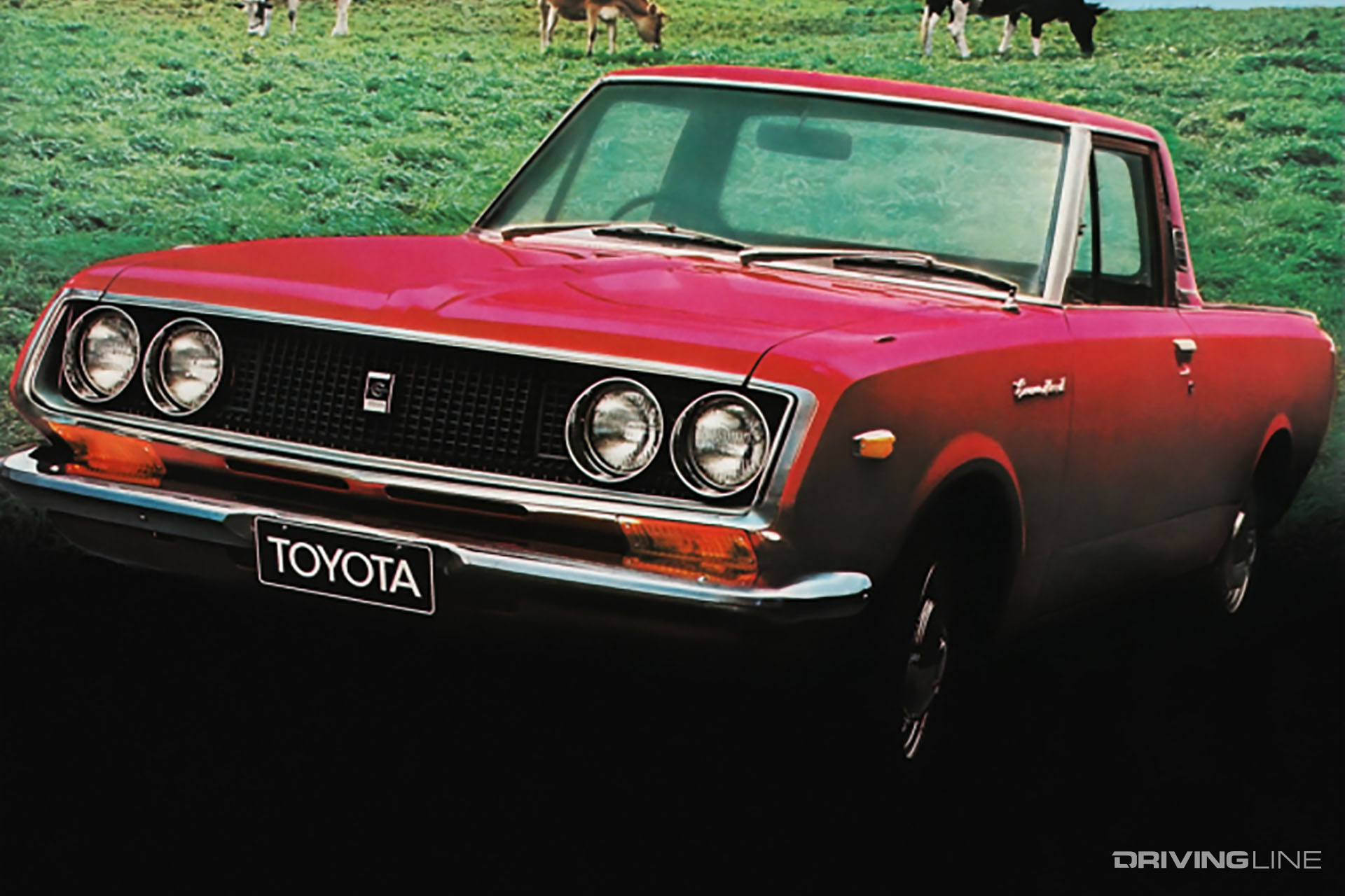 Toyota RT40 Corona Pickup Red