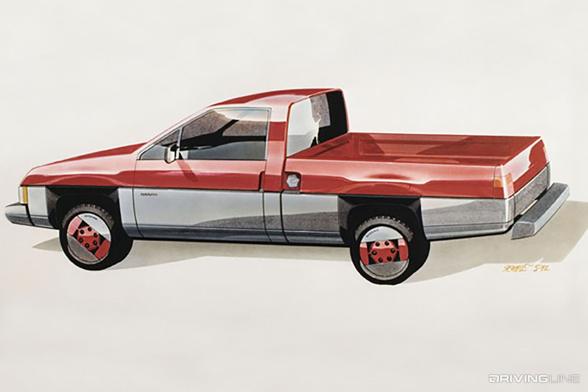 Nissan Hardbody Pickup Design Sketch