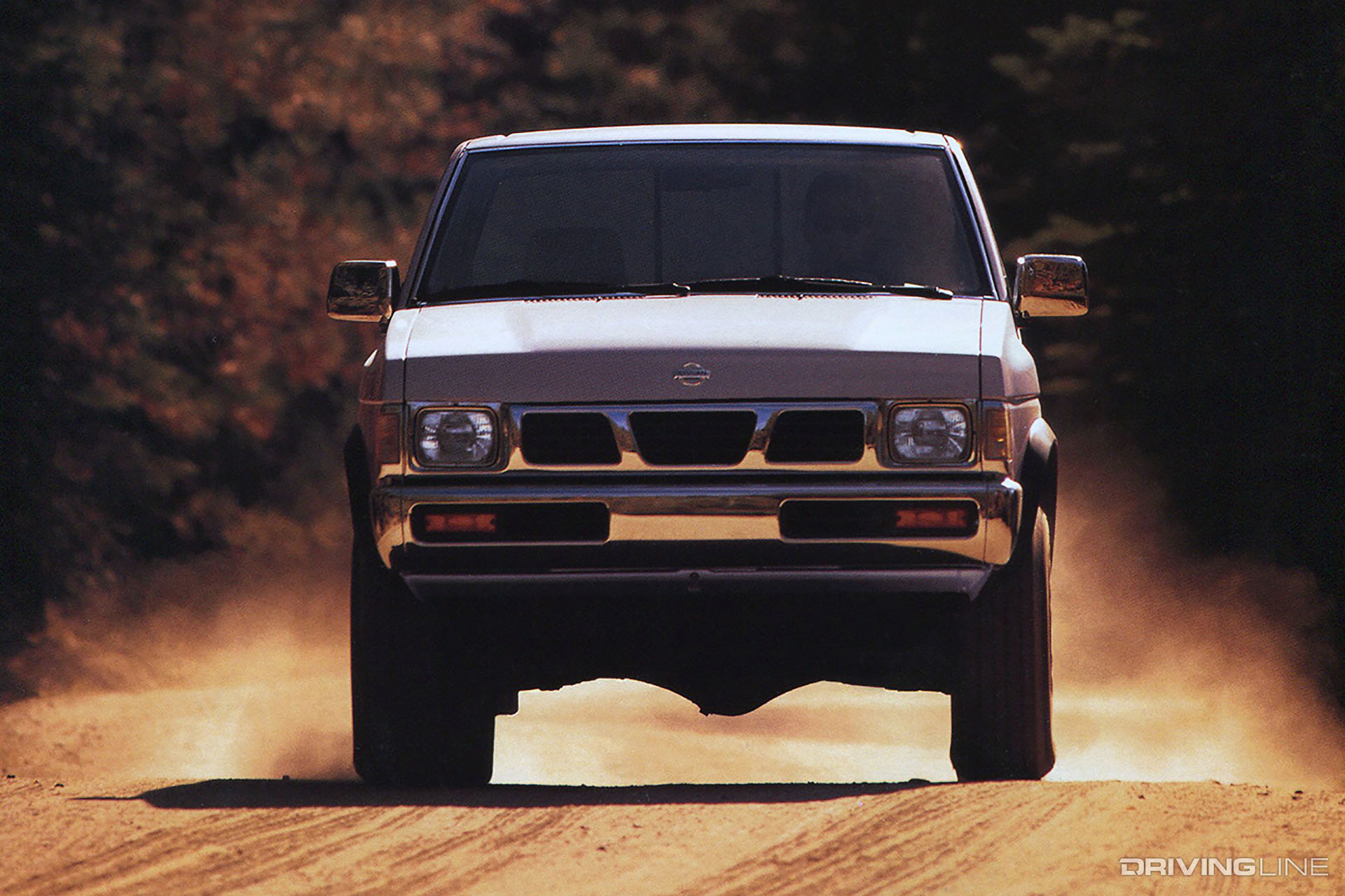 Nissan Hardbody Pickup on Desert Trail