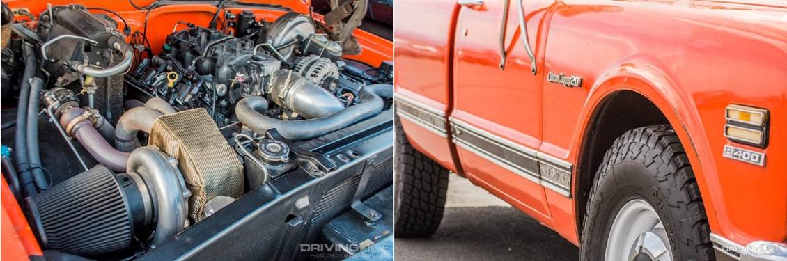 LS engine in Chevrolet truck on Nittos