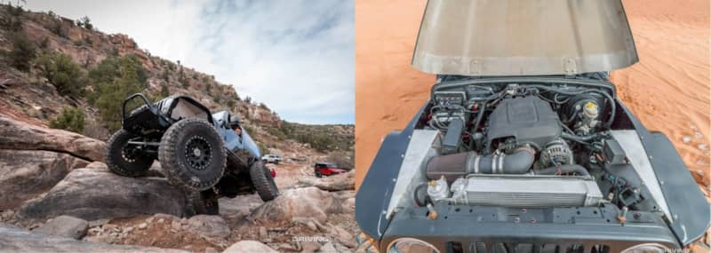 Jeep on Nittos with LS swap
