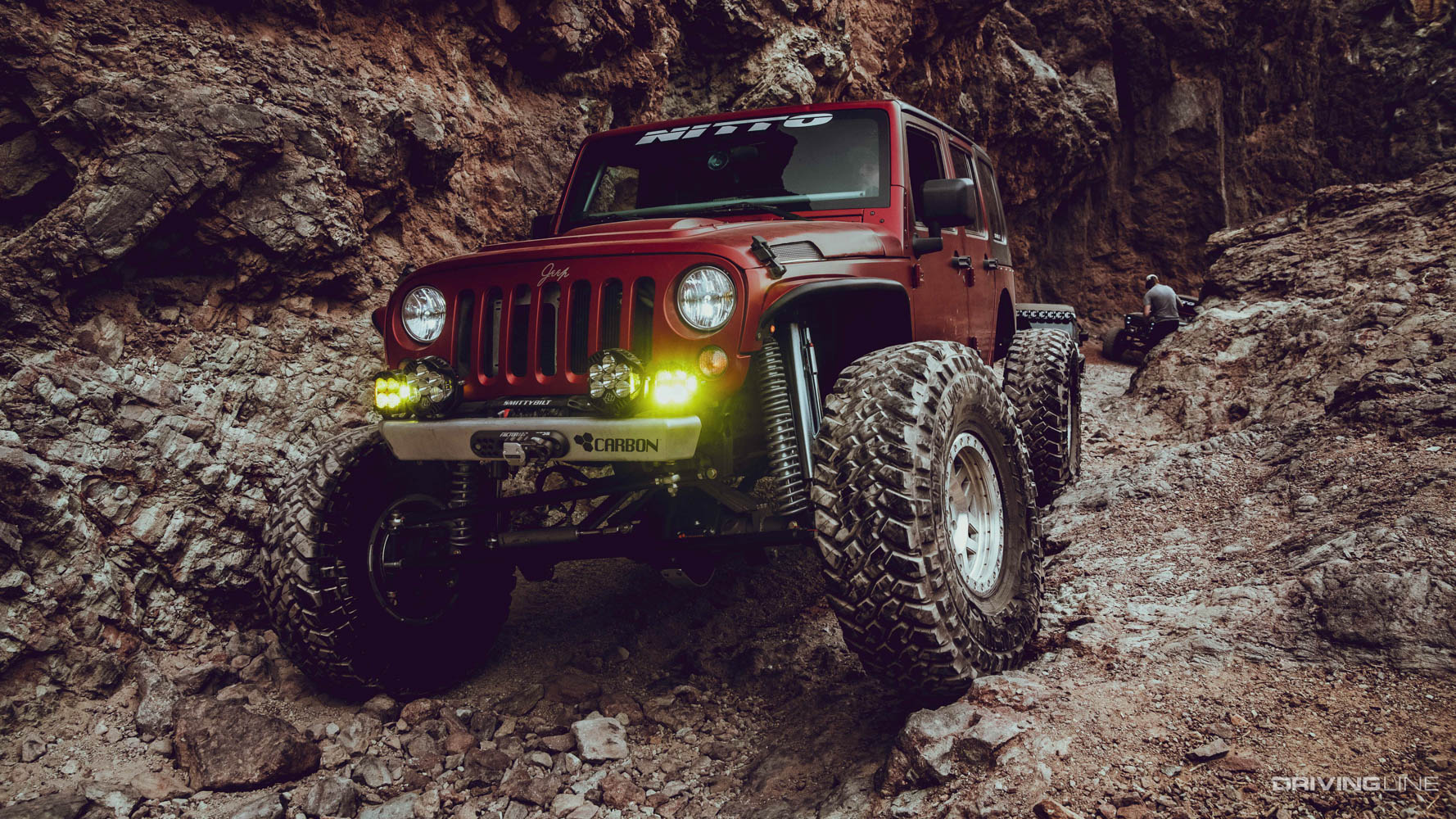 Jeep off-roading on Nitto Trail Grappler Tires