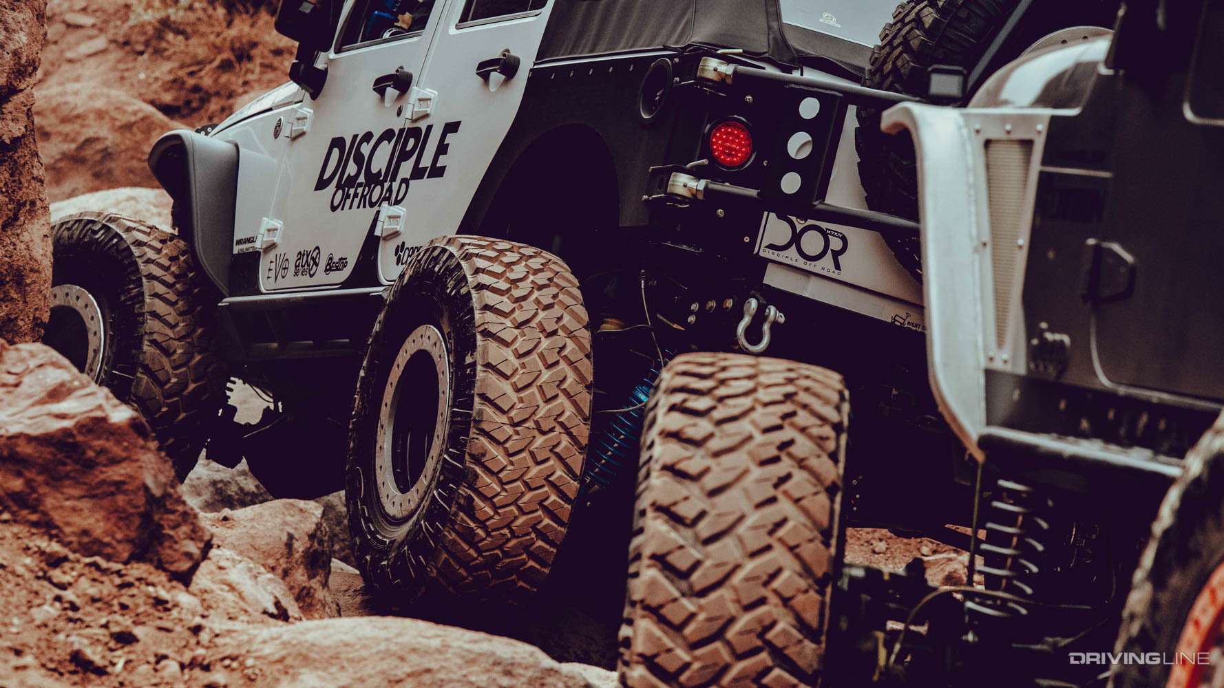 detail of Nitto Trail Grappler tire tread