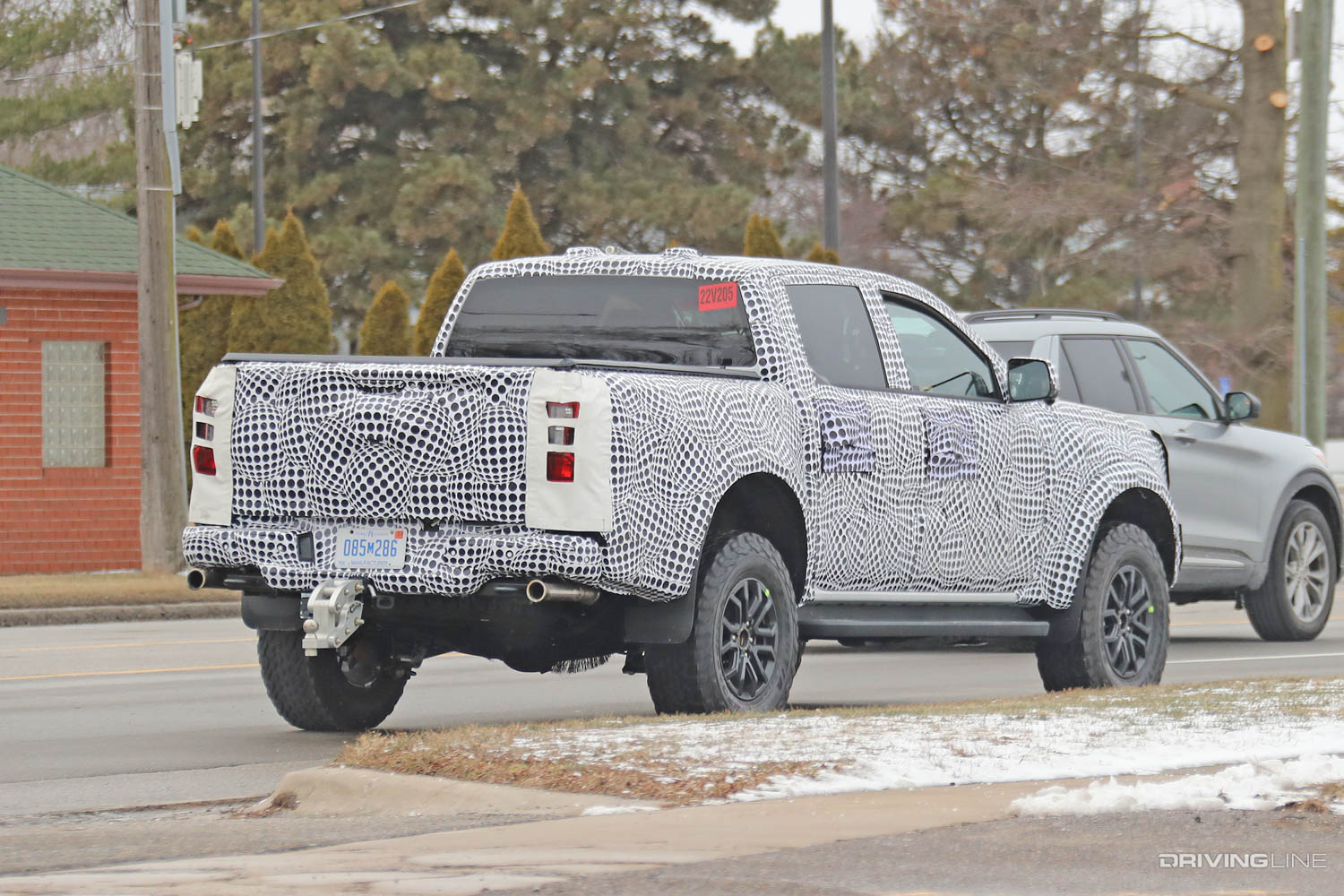 rear passenger side of 2023 Ford Ranger Raptor
