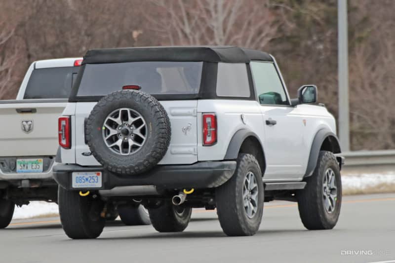 Spy Photos New Bronco 2Door Soft Top Fastback DrivingLine