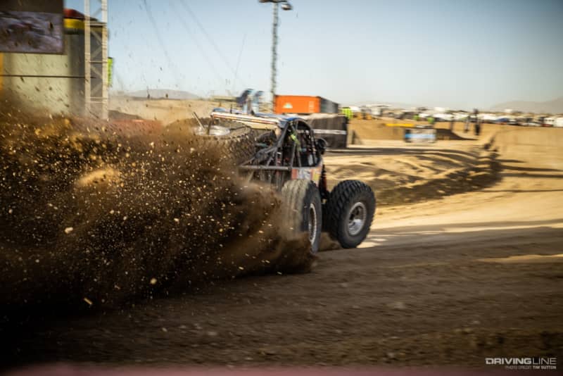 Bailey Cole crossing the finish line
