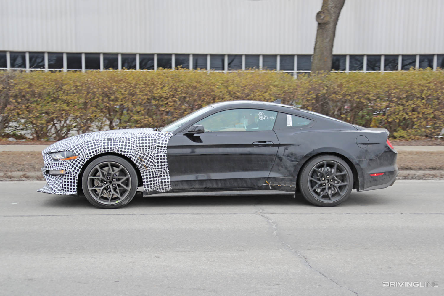 driver side profile spy photos of new 2023 Ford Mustang GT