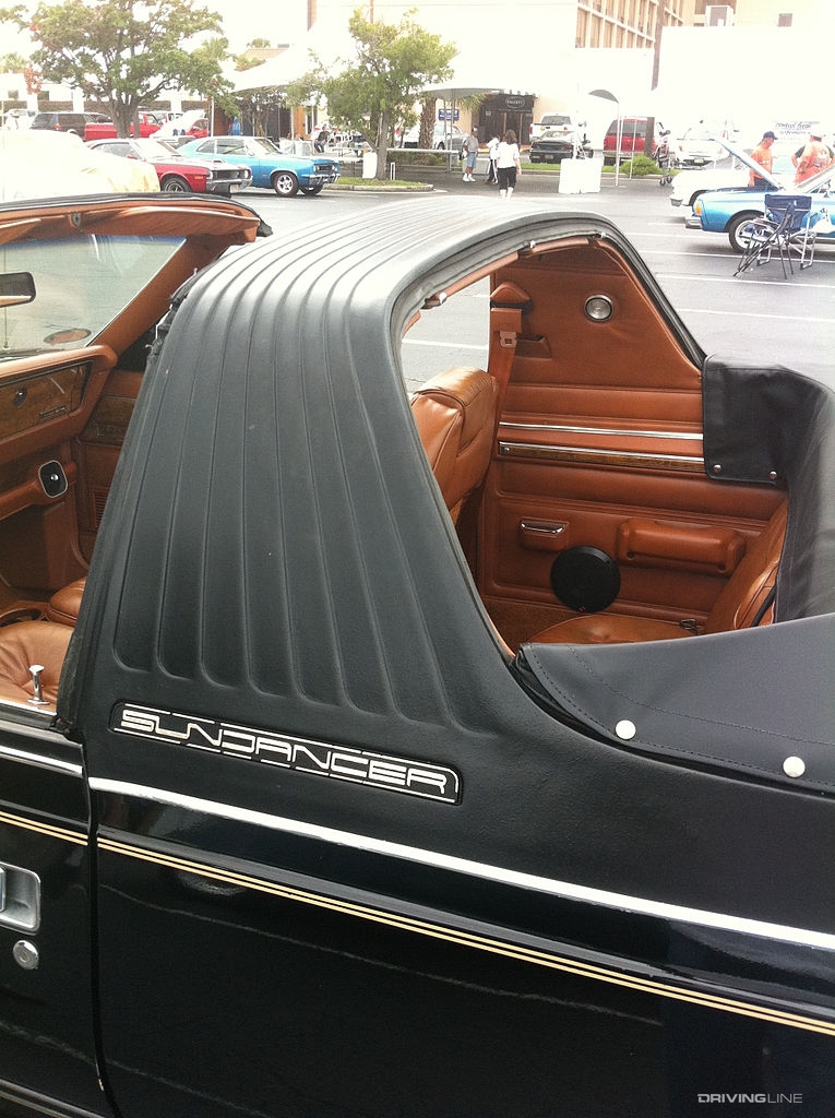 AMC Eagle Sundancer convertible top close-up
