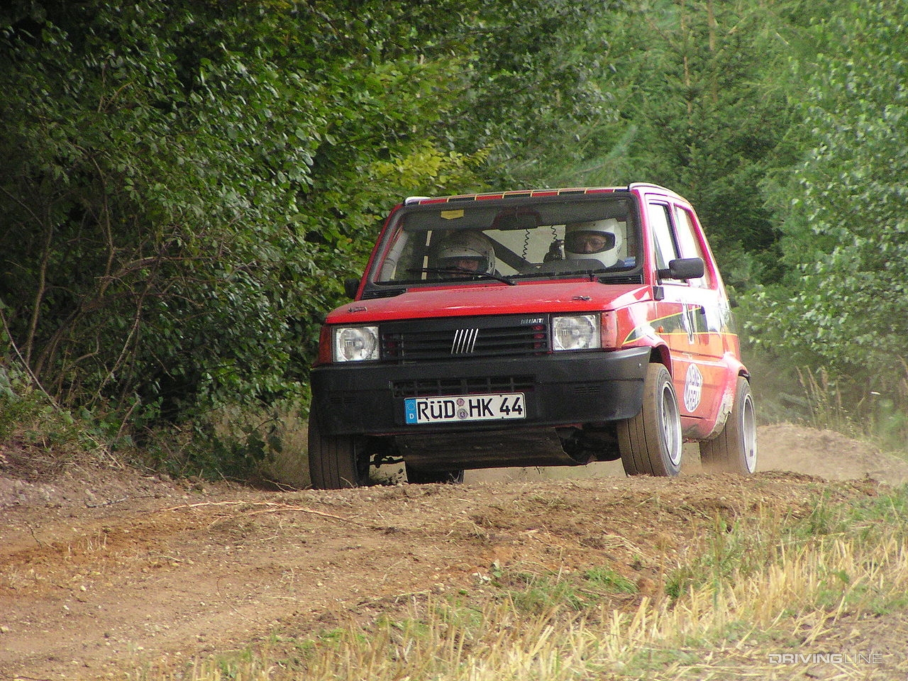 Fiat Panda 4x4 on dirt track