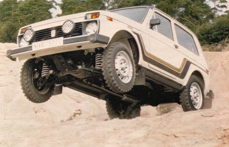 Lada NIVA off-road jump