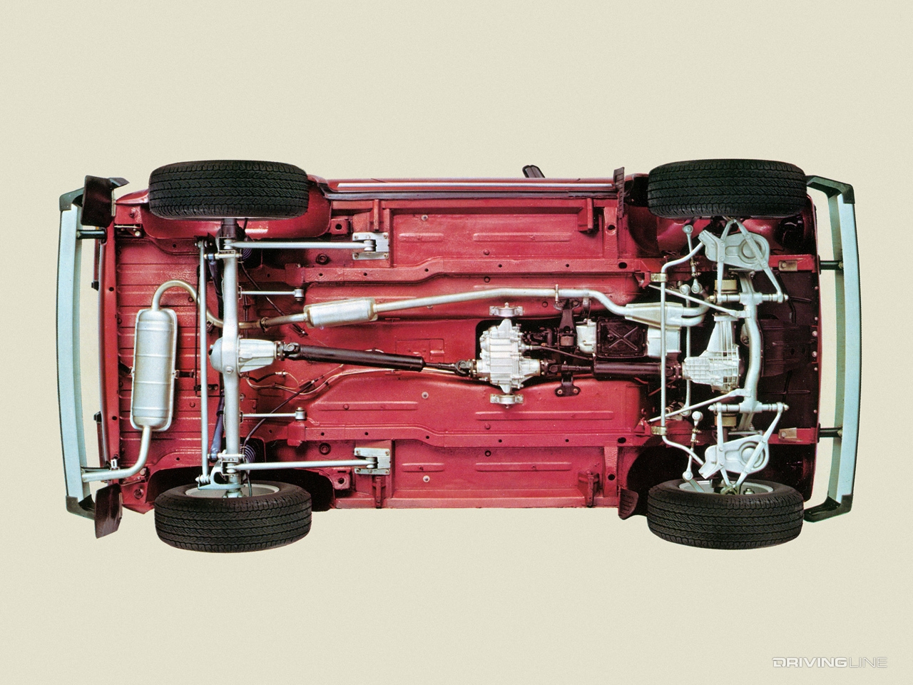 Lada Niva underside view