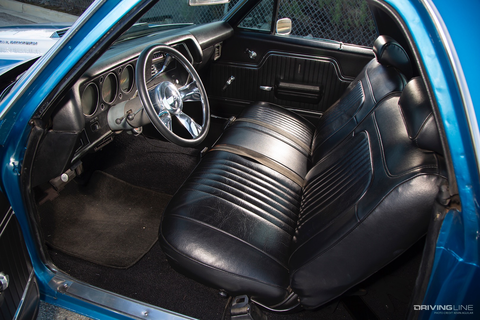 Interior of Chris Plump's '71 Chevy El Camino