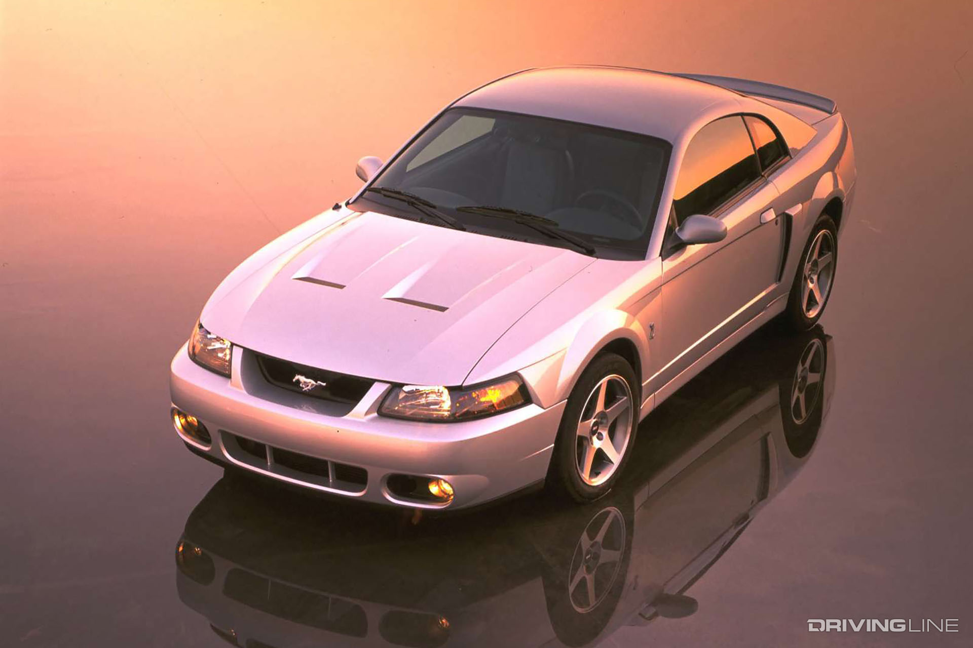 2003 Ford Mustang Cobra Silver Top View
