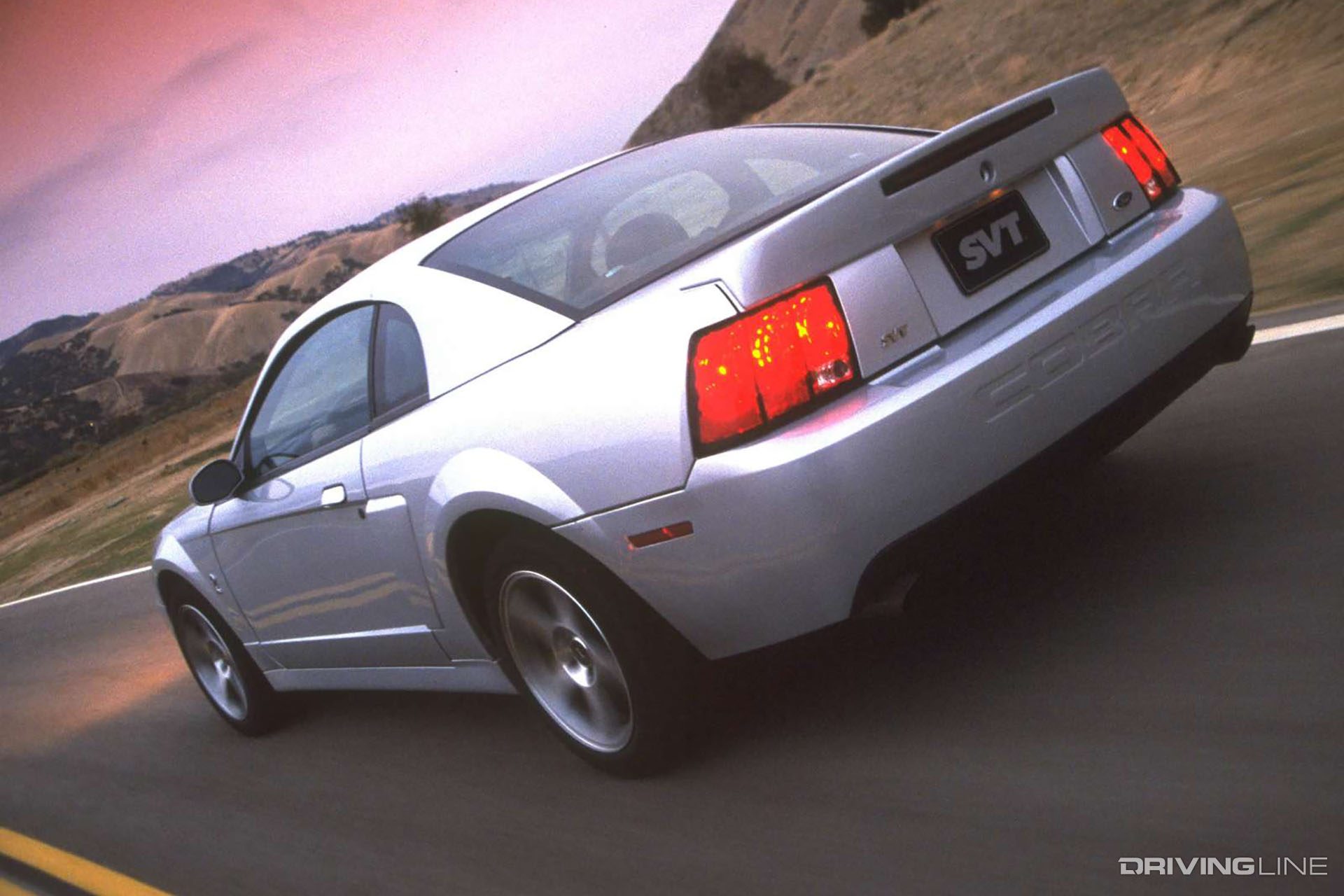 2003 Mustang Cobra Silver Rear View