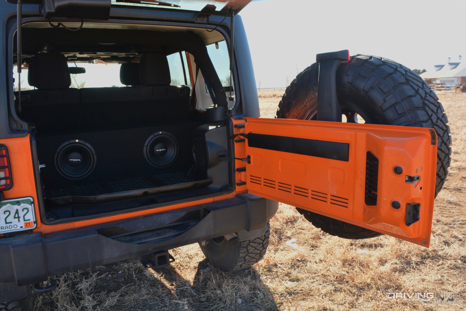 2013 Jeep Wrangler Rear Open with Subwoofers