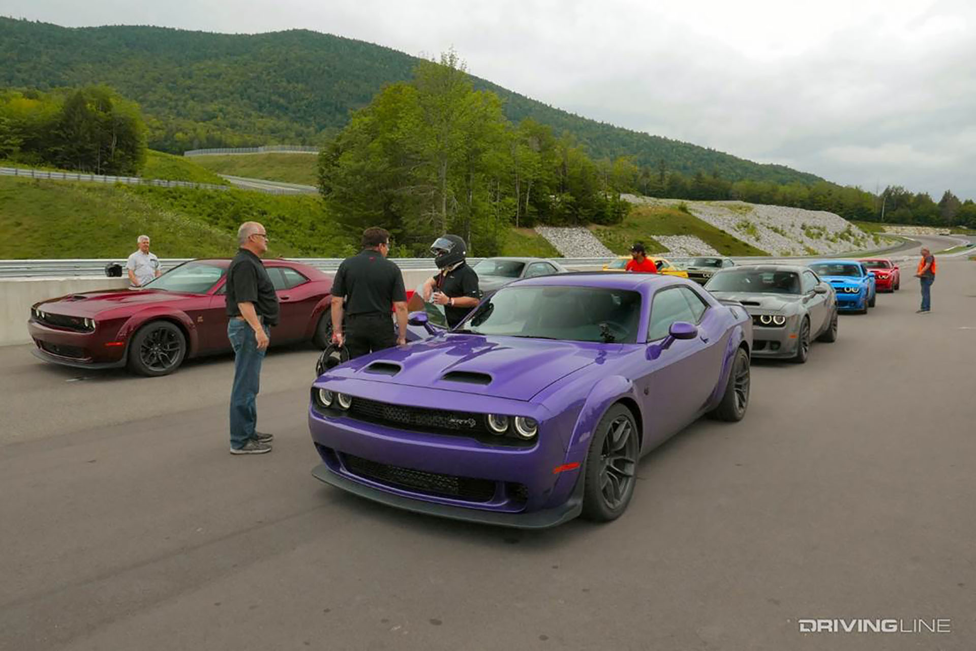 Dodge Challengers at Road Course