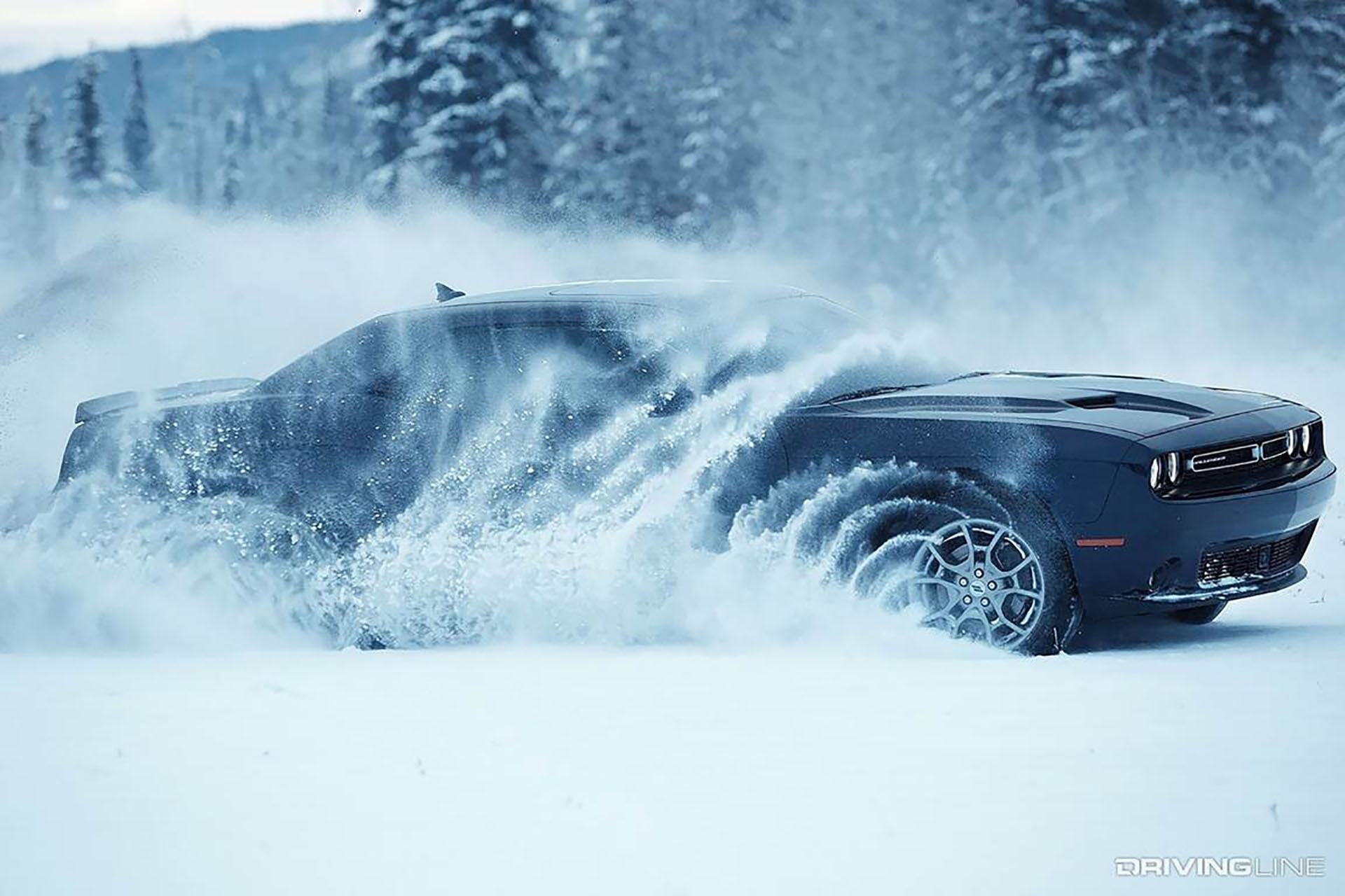 Challenger AWD in Snow