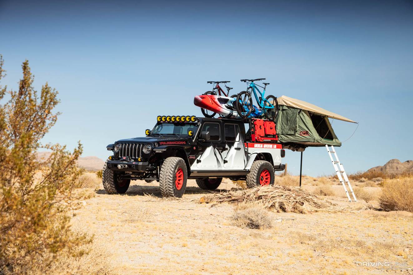 American Adventure Lab's Jeep Gladiator Overland setup