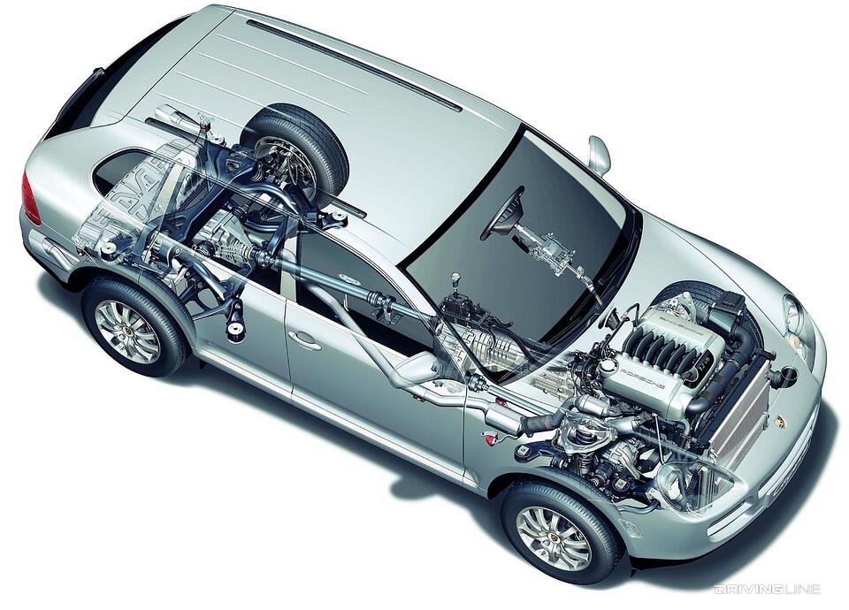 Porsche Cayenne cutaway
