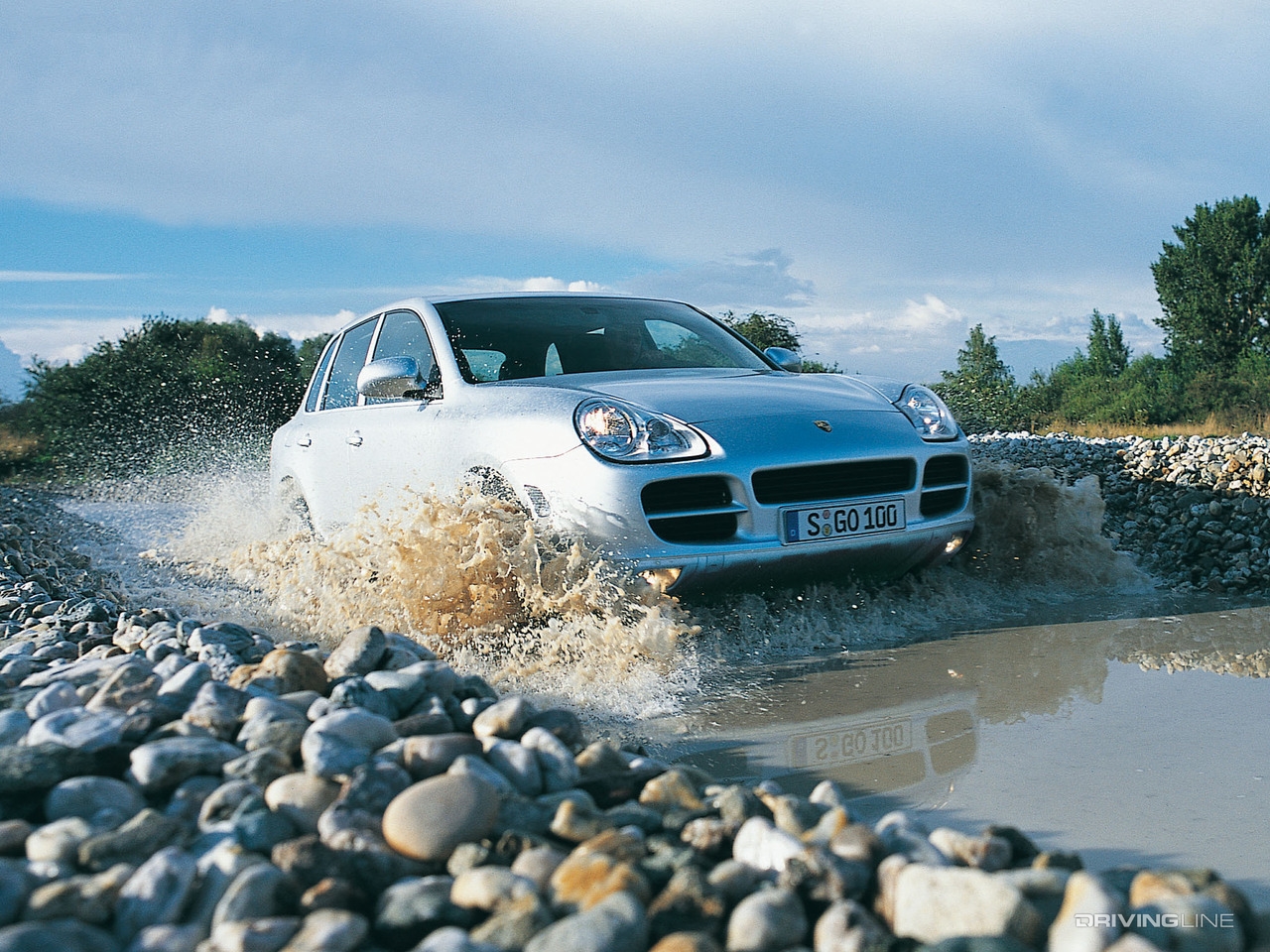Porsche Cayenne water fording