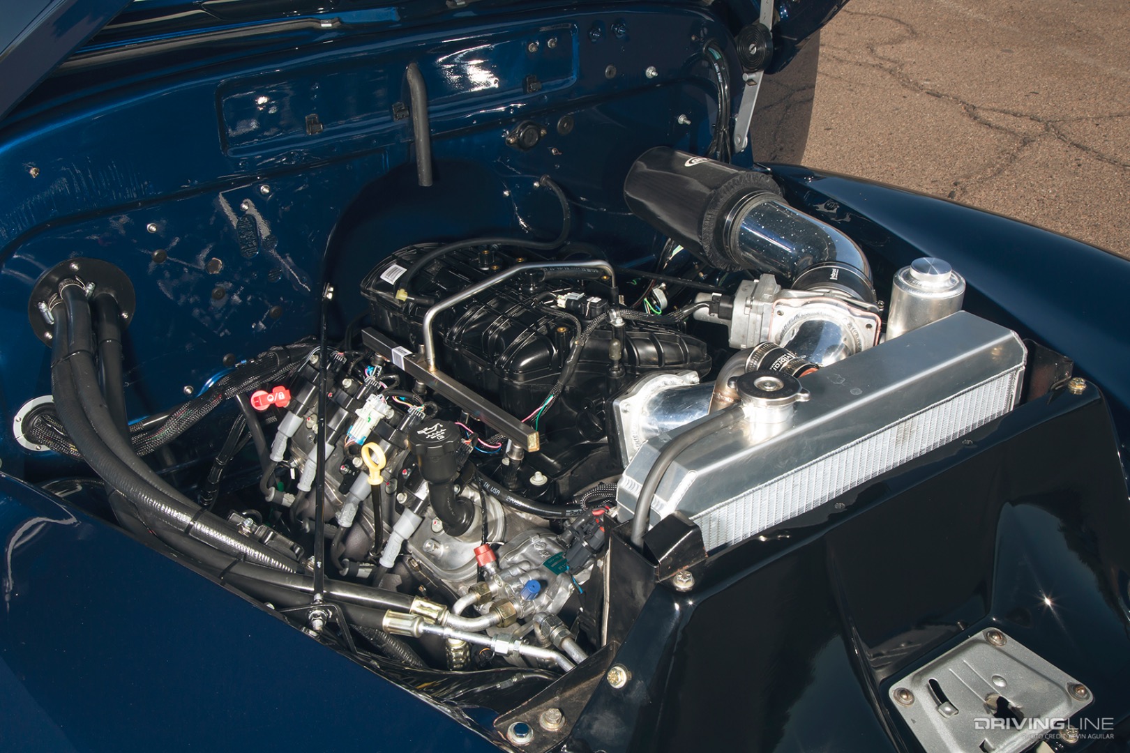 LS Engine of Mark Lynch's '49 Chevy 3100 Advance Design Pickup