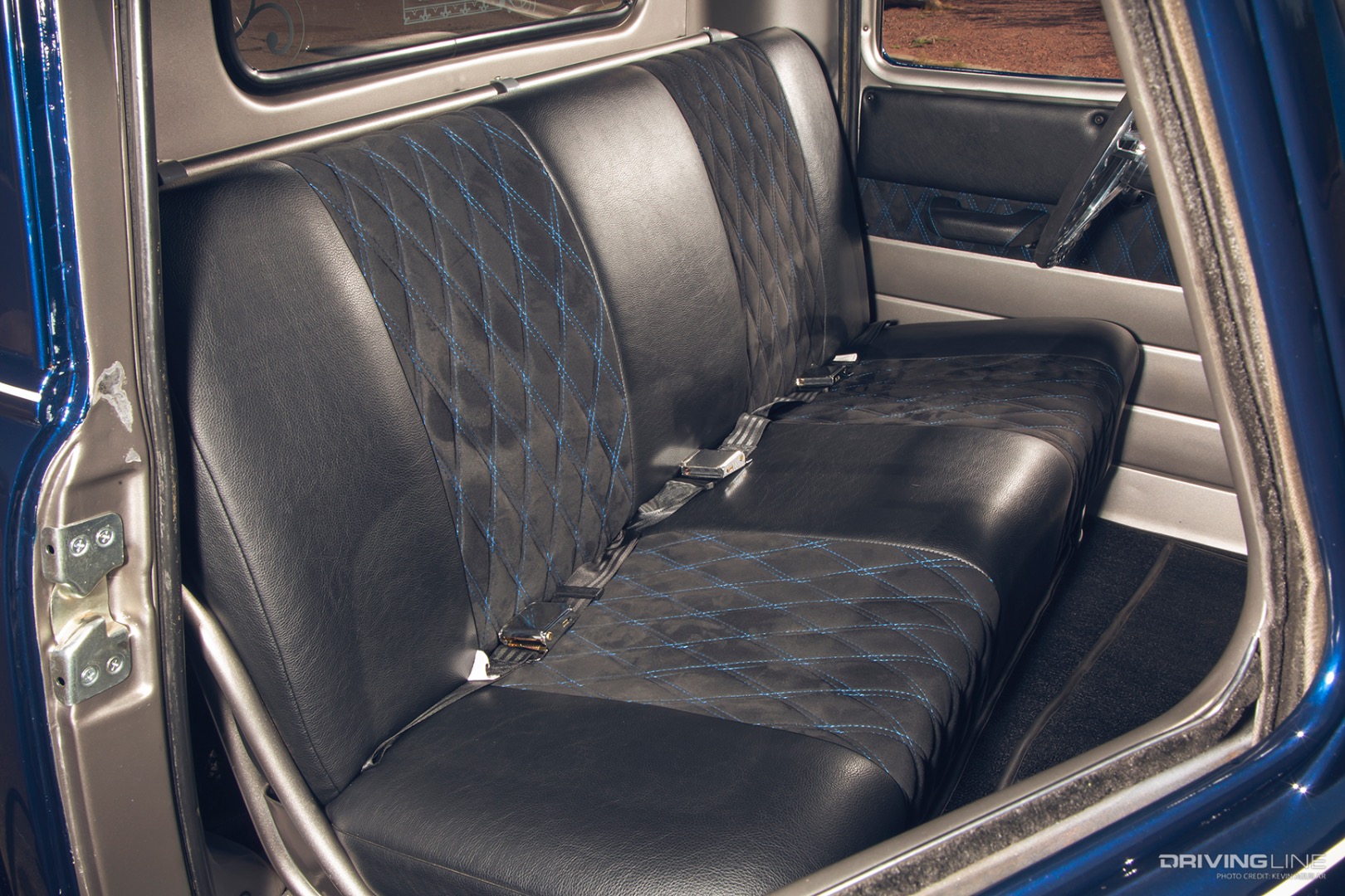 Seat of Mark Lynch's '49 Chevy 3100 Advance Design Pickup