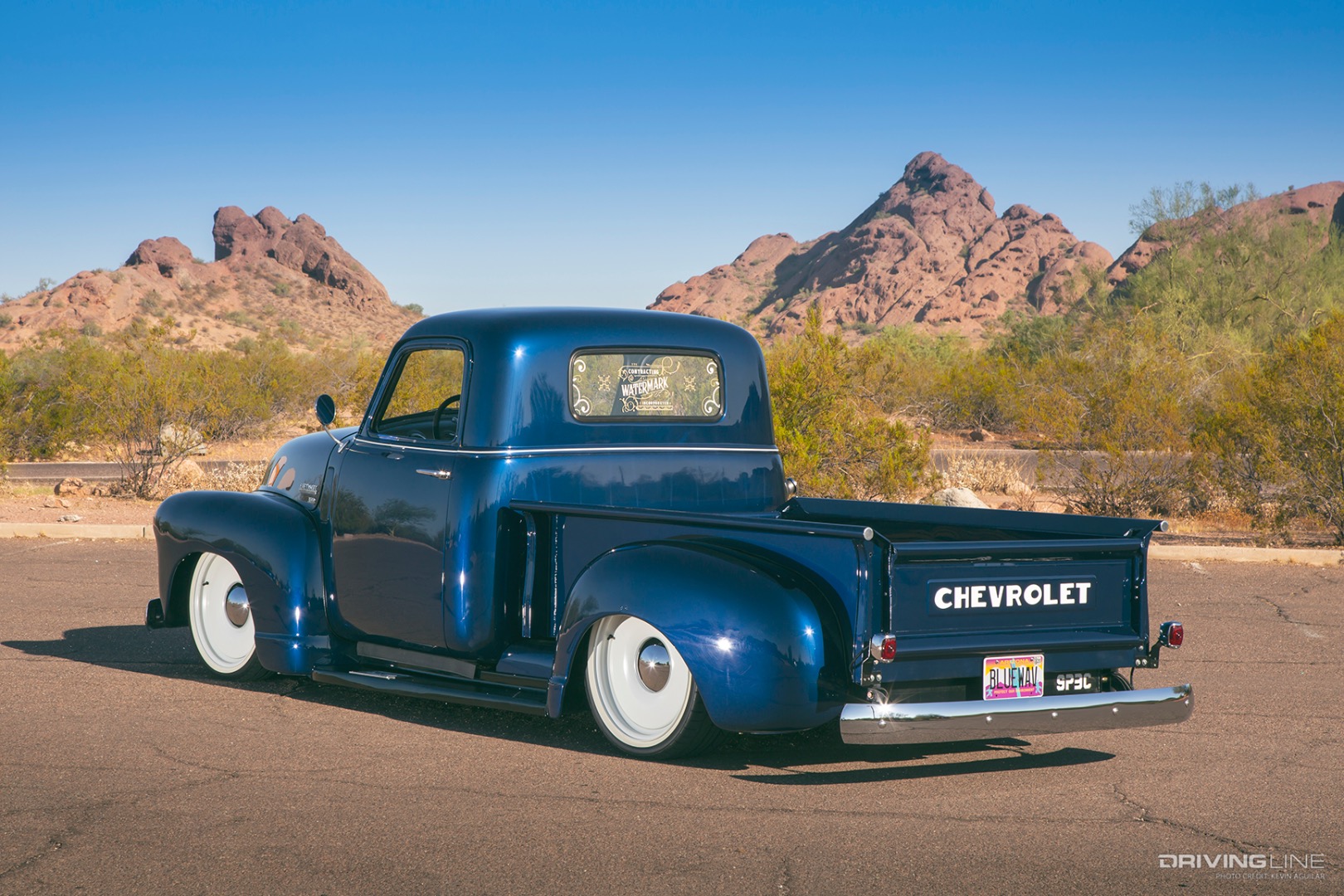 Rear of Mark Lynch's '49 Chevy 3100 Advance Design Pickup