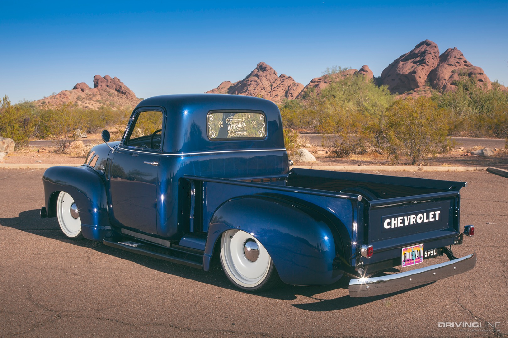 Rear of Mark Lynch's '49 Chevy 3100 Advance Design Pickup