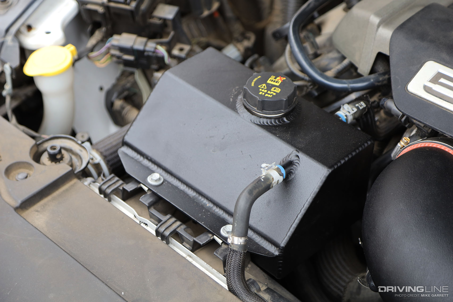 Steeda S550 Coolant Expansion Tank Black