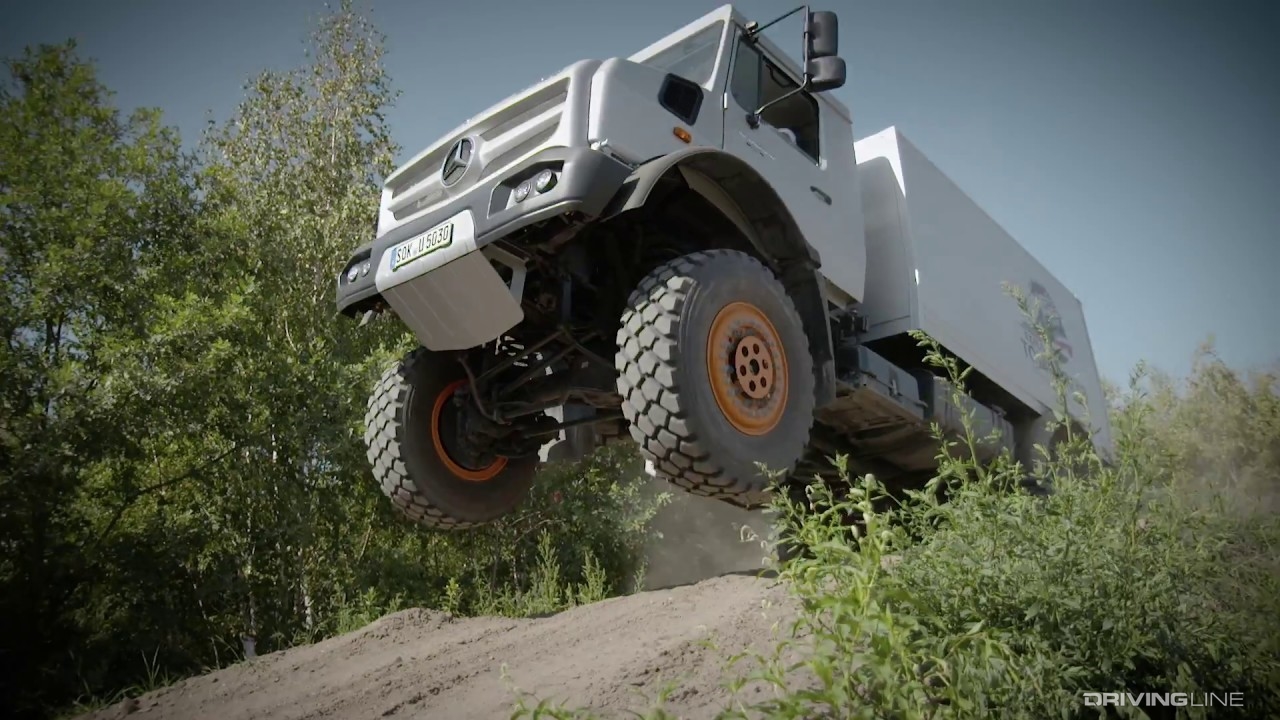 Unimog jumping
