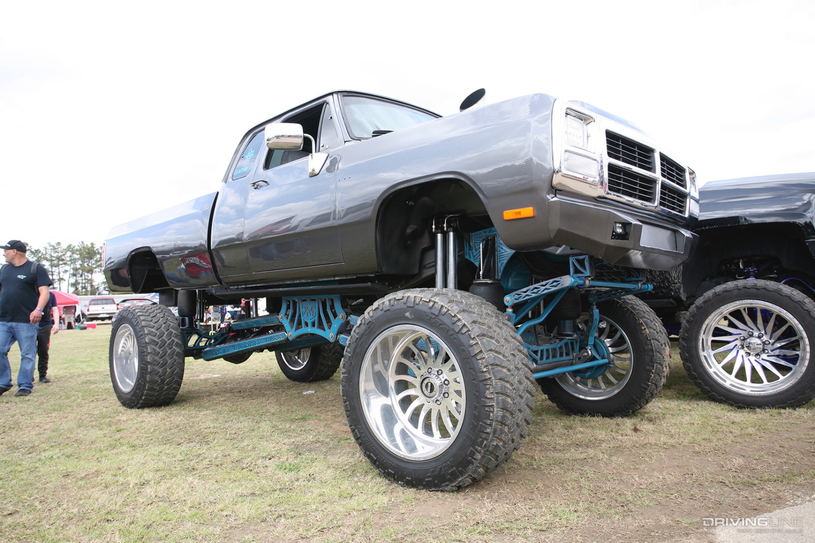 Brad Maddox's '92 Dodge W250 at 2021 Lone Star Throwdown