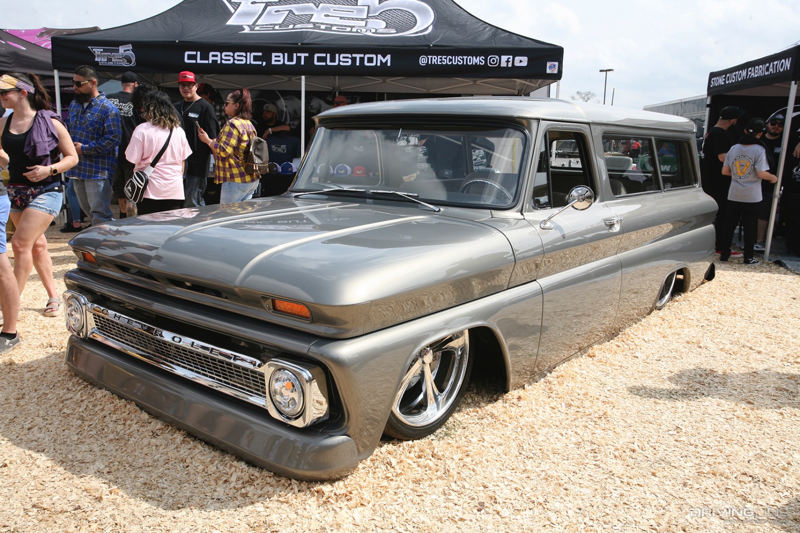Brandon Ramirez's '64 Chevy Suburban at 2021 Lone Star Throwdown