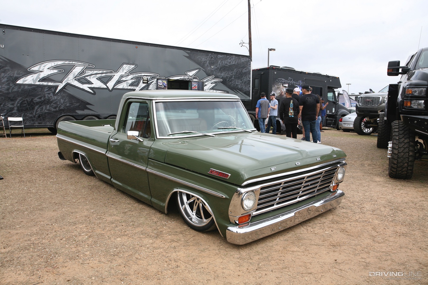 Marco Chavez's 68 Ford F100 at 2021 Lone Star Throwdown