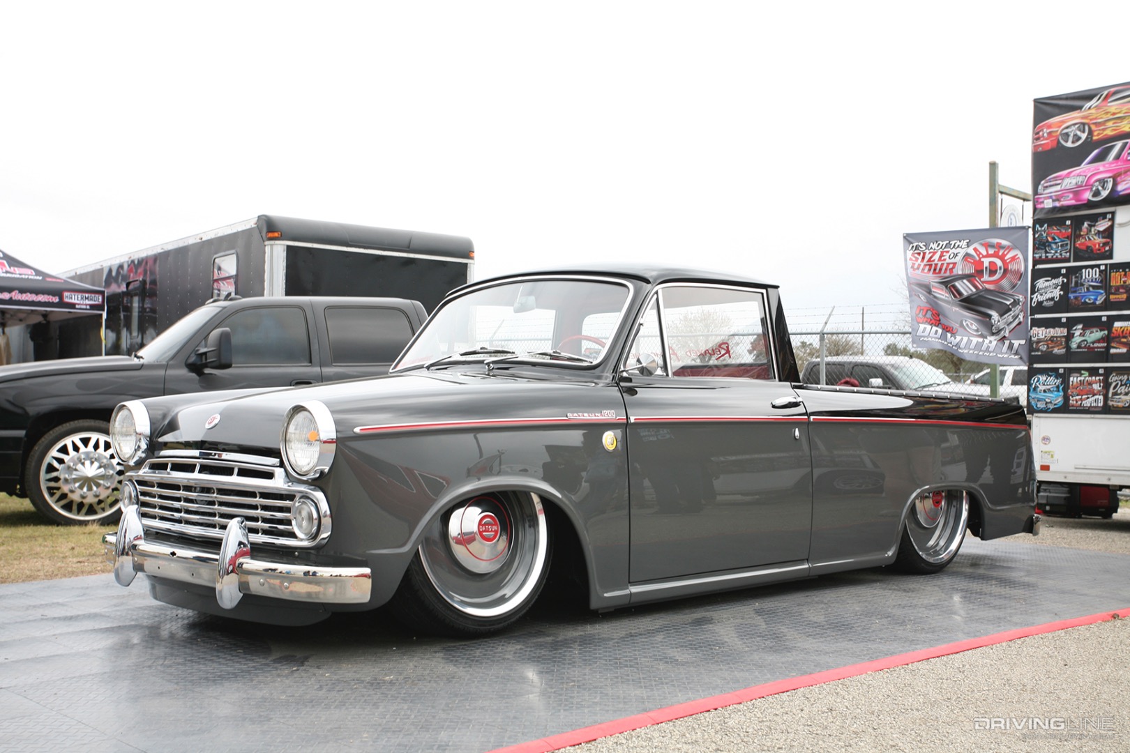 Chris Mull's '63 Datsun Pickup at 2021 Lone Star Throwdown