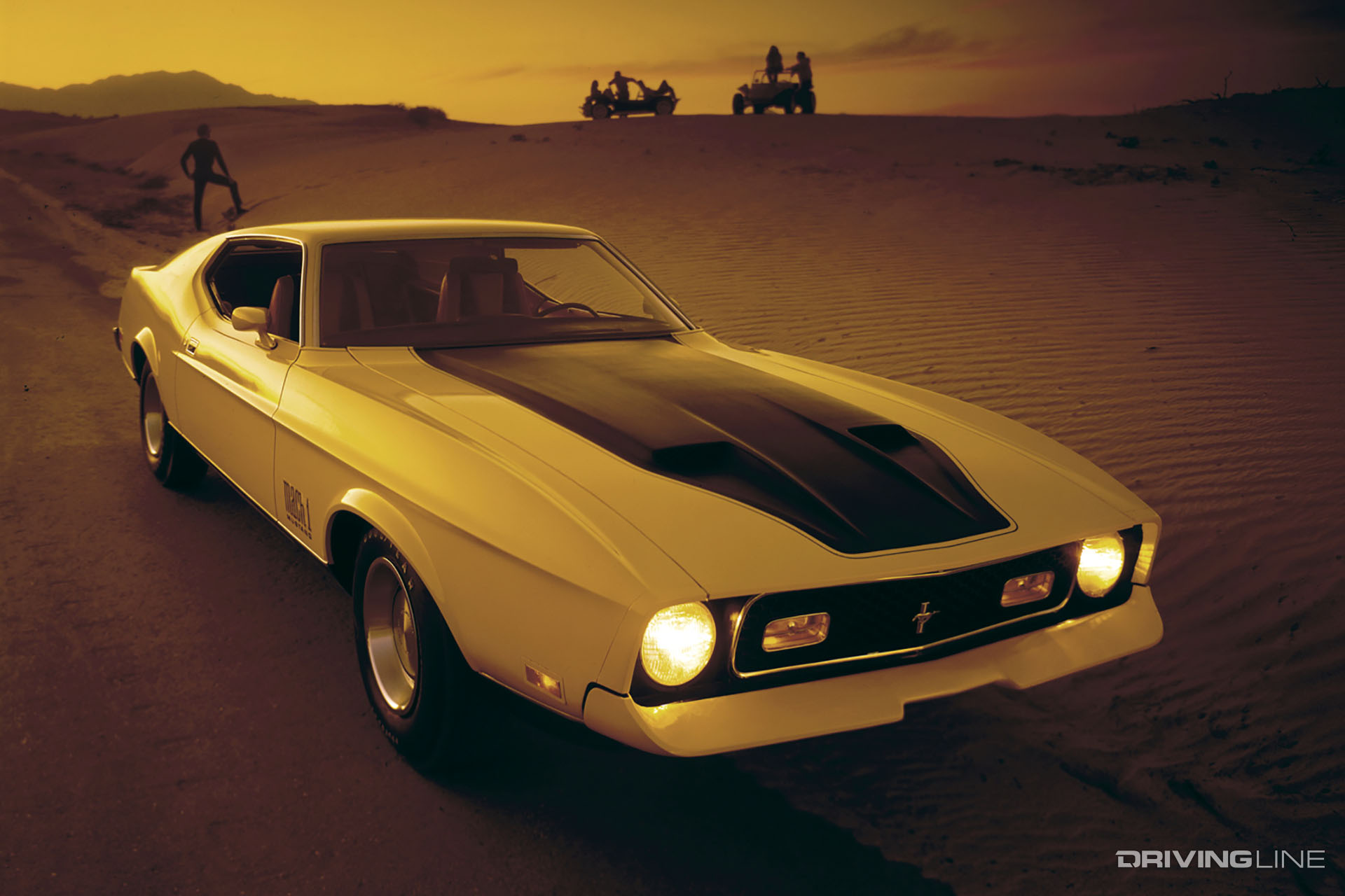 Mustang Mach 1 Yellow Fastback