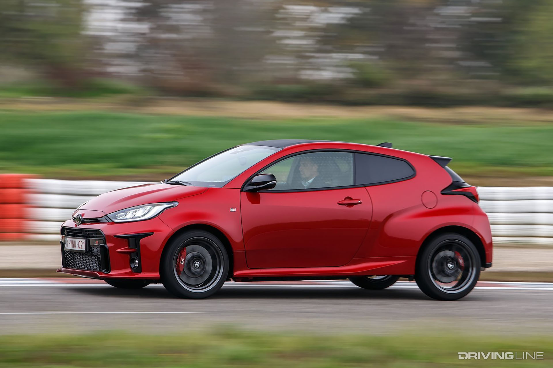 Toyota GR Yaris Red on Track