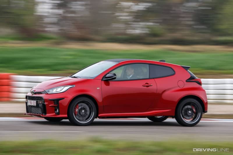 Toyota GR Yaris Red on Track