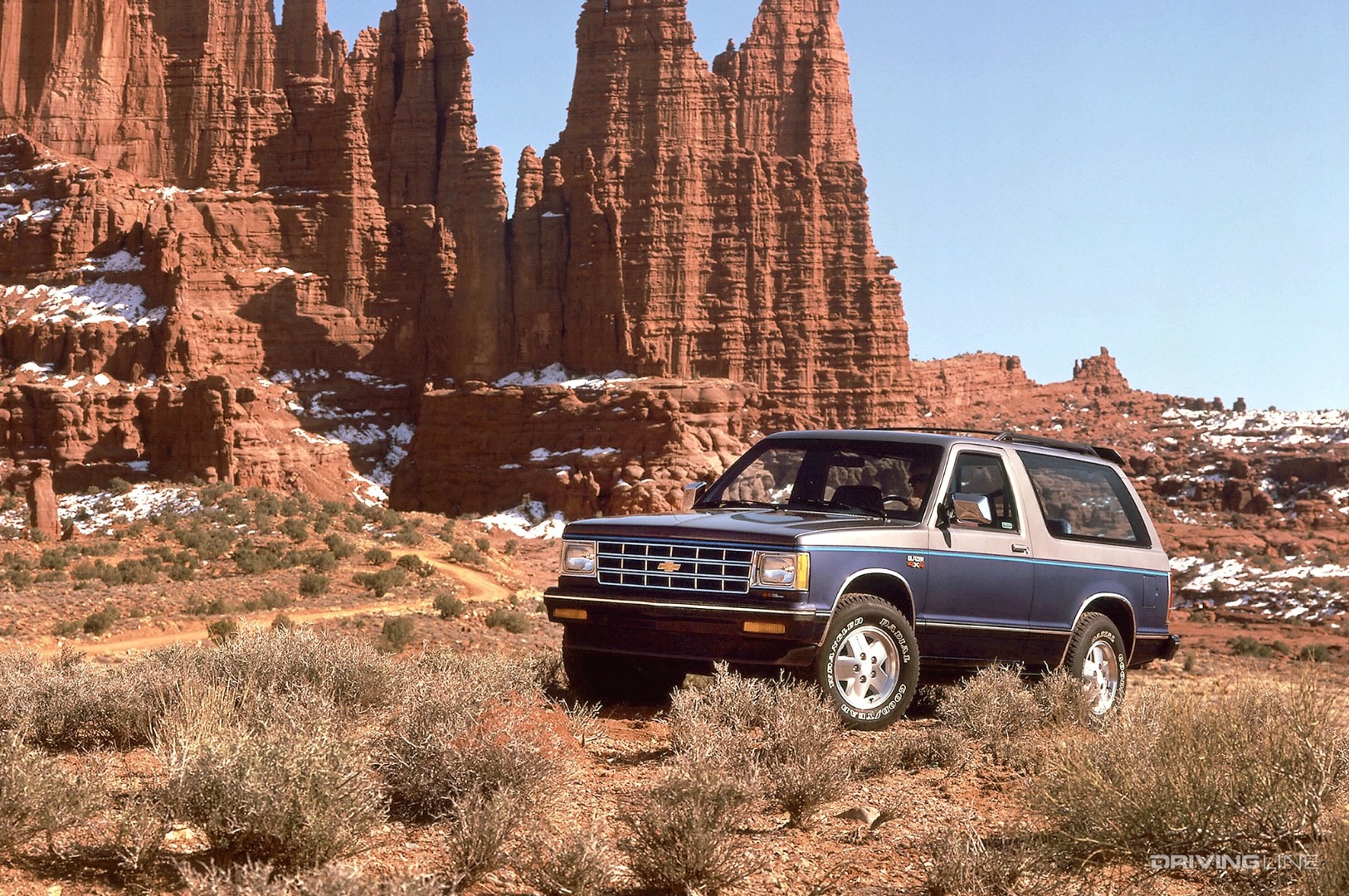 Chevrolet Blazer in the desert