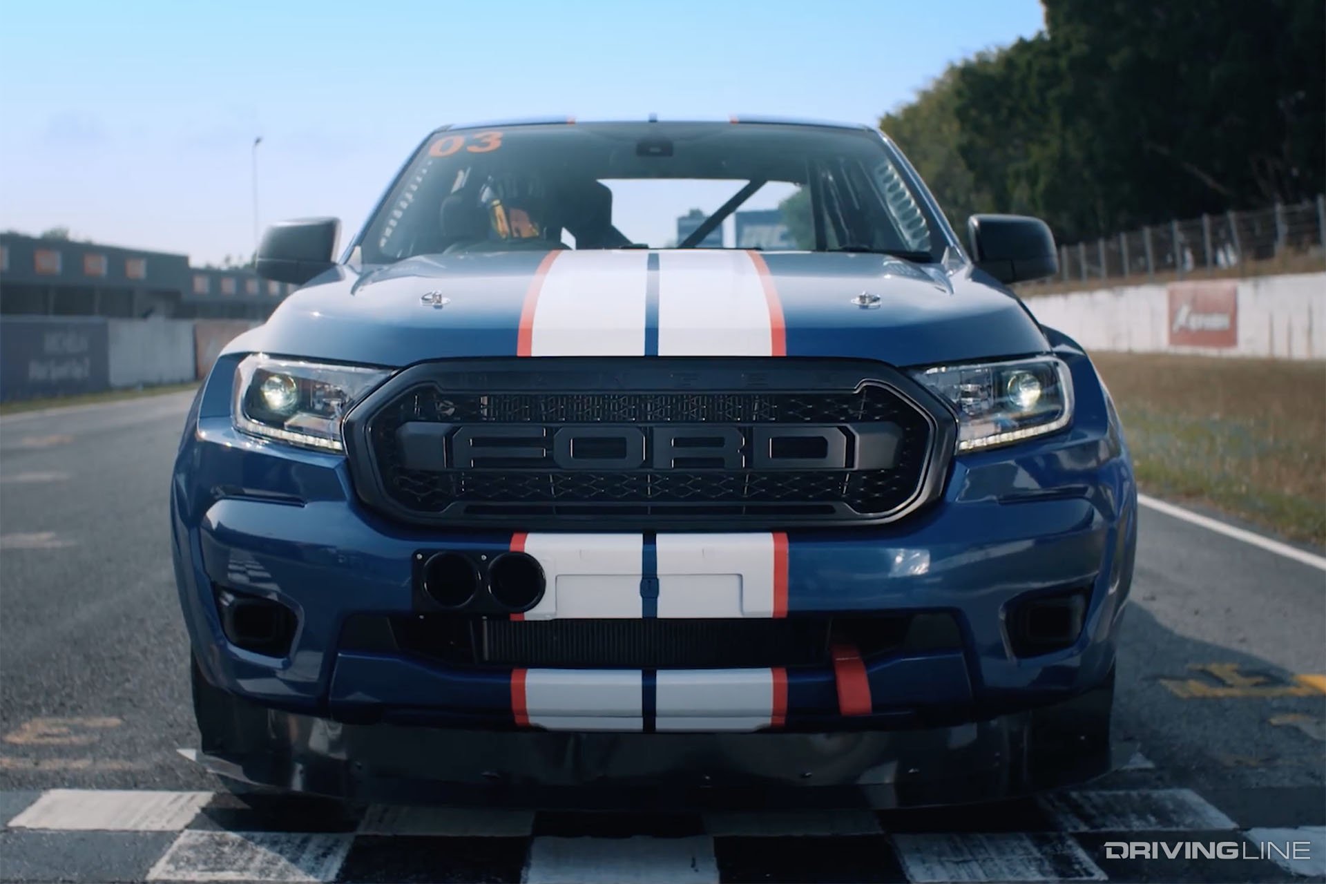 Ford Ranger Race Truck Front View