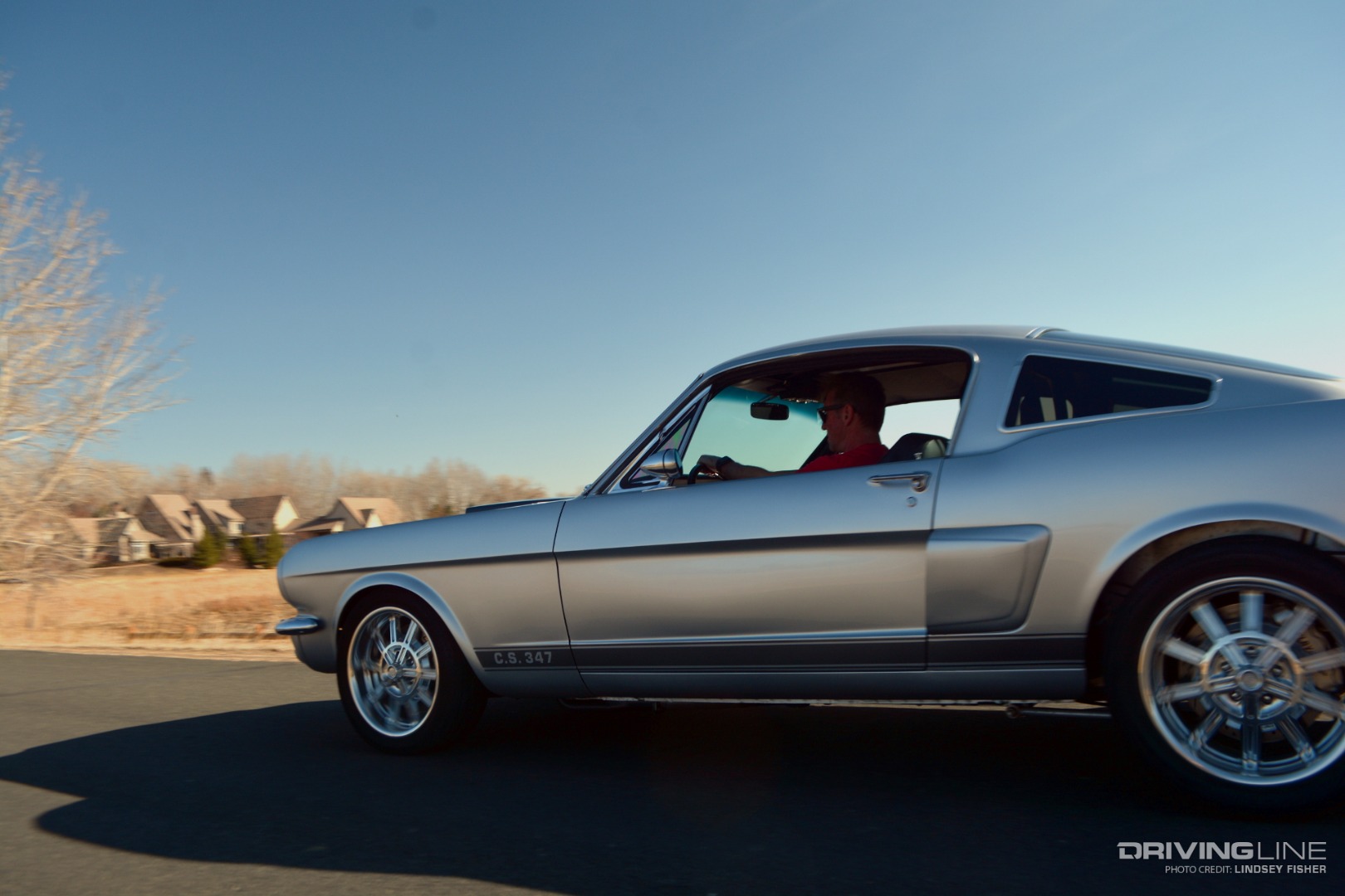 1966 Ford Mustang Driver's Side Driving Away
