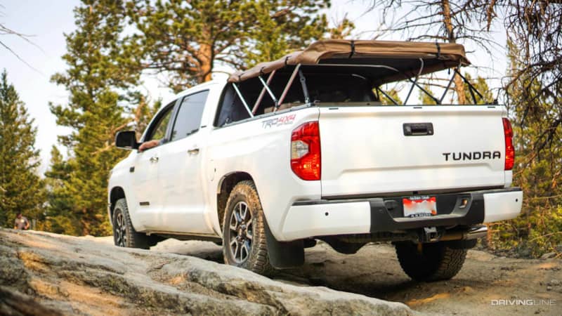 Toyota Tundra soft topper off road