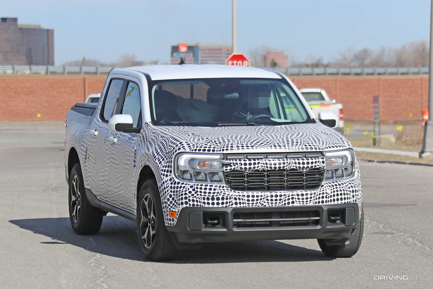 '22 Ford Maverick Spy Photo front end