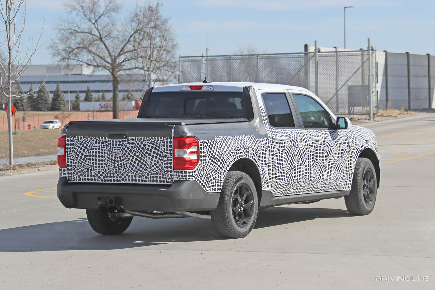 '22 Ford Maverick Spy Photo rear passenger side