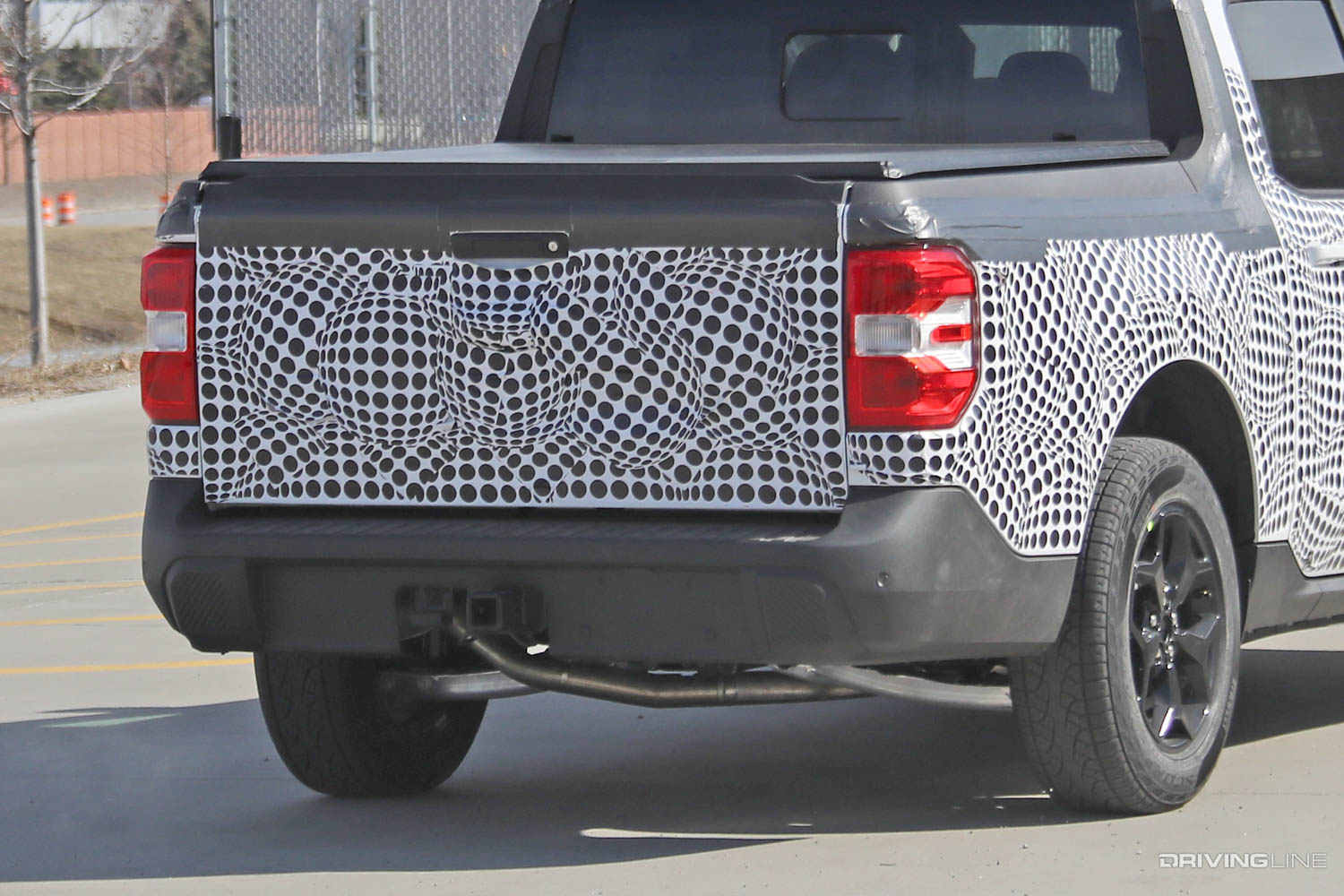 '22 Ford Maverick Spy Photo Tailgate rear end detail