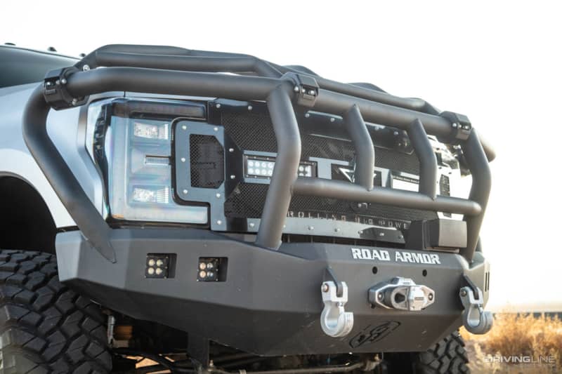 Custom Ford F350 Super Duty front grille detail